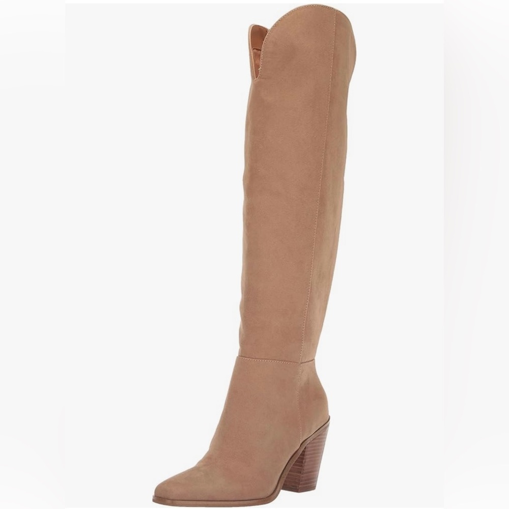 Jessica Simpson Womens Ravyn Zipper Over-The-Knee Color: Sandstone/Tan 9.5 NWT